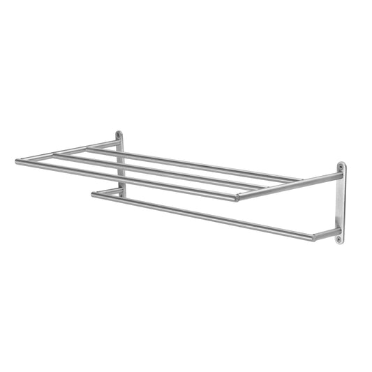 A7.18 Wall mounted towel shelf 600 mm - Stainless Steel Brushed