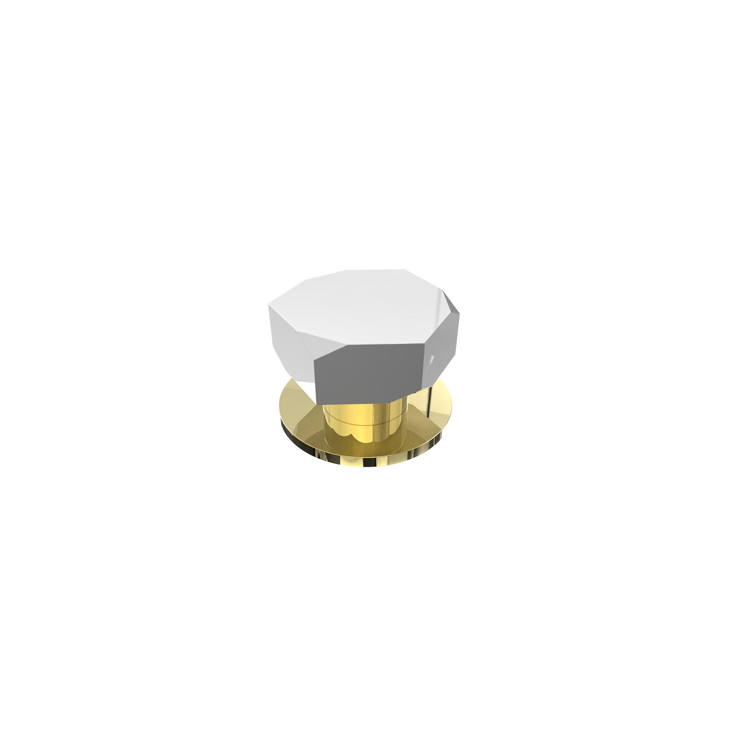 MBMI.H.1 Hexa deck mounted 1 handle - Marble White Estremoz / Brass Polished