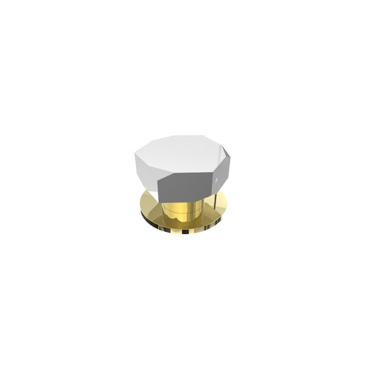MBMI.H.1 Hexa deck mounted 1 handle - Marble White Estremoz / Brass Polished
