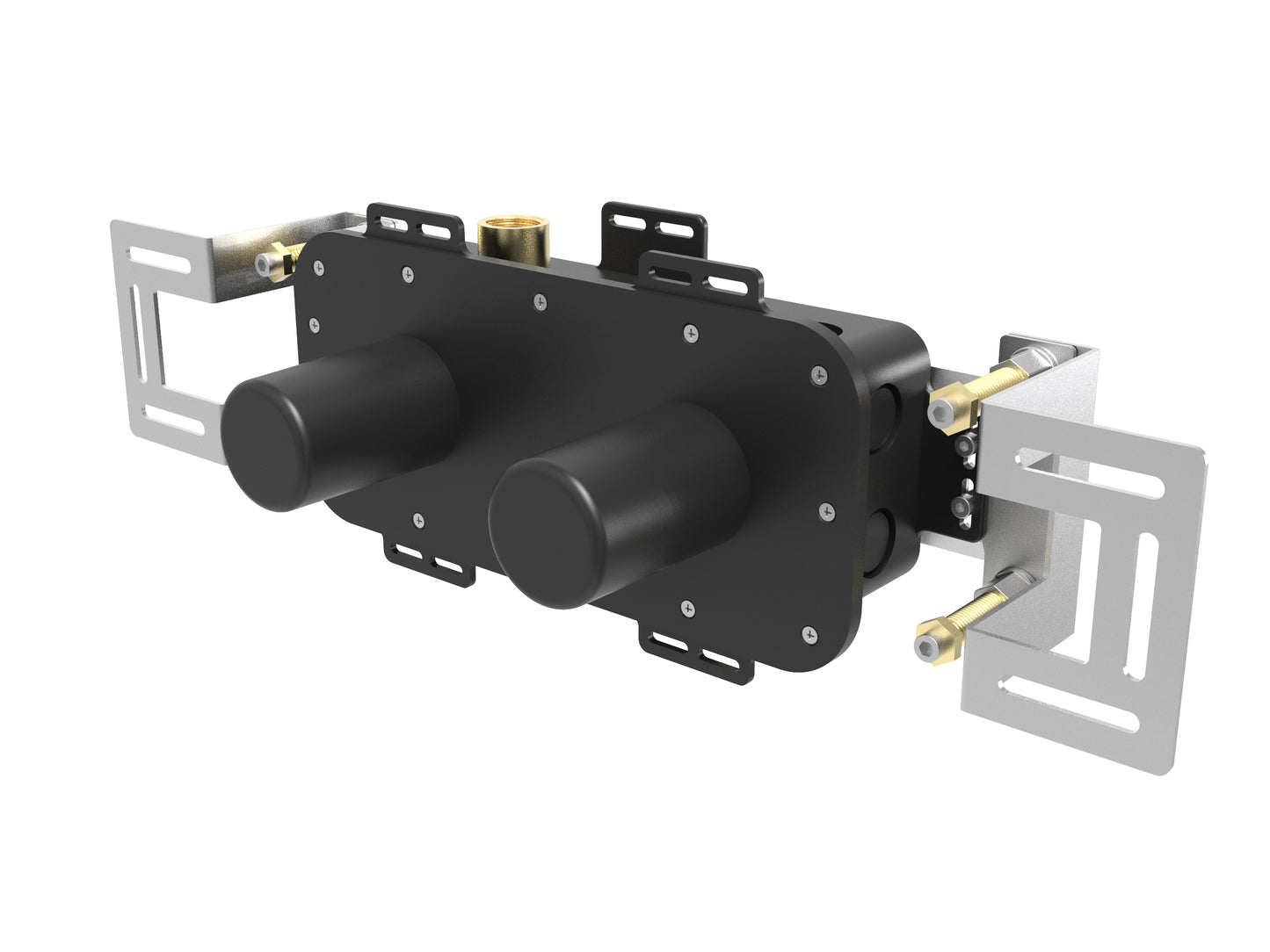 T0.320T.EBI Two-way concealed thermostatic bathtub/shower mixer - internal part with installation box + adjustable plate