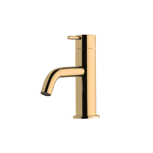 T1.10.1A Deck mounted washbasin tap with waste valve (cold water) - PVD Copper Polished