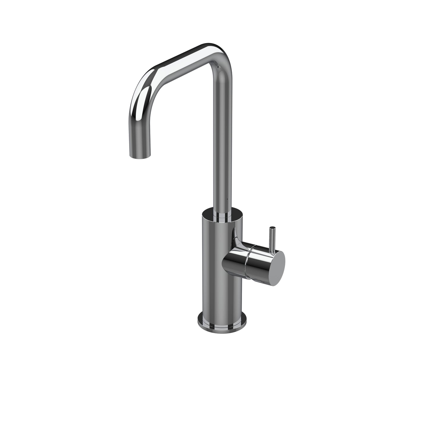 T1.12.1F.H Deck mounted washbasin mixer with swivel H spout and waste valve