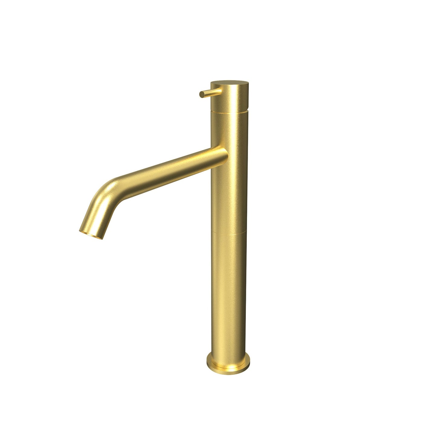 T1.15 Deck mounted high washbasin mixer with waste valve - PVD Gold Brushed