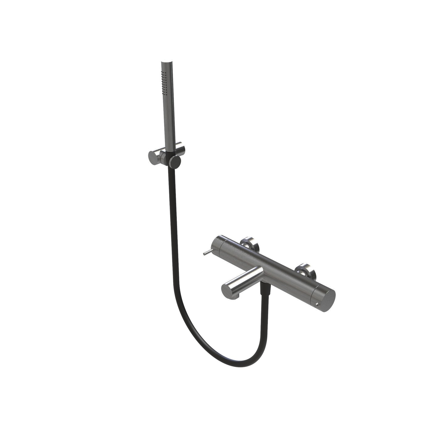 T1.30TN Two-way thermostatic bathtub mixer with spout, hand shower and adjustable holder - new version