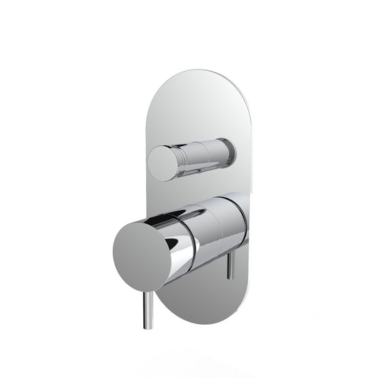 T1.32BBE.O Two-way concealed bathtub/shower mixer - external part with oval plate