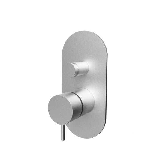 T1.32BBE.O Two-way concealed bathtub/shower mixer - external part with oval plate