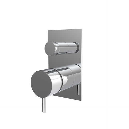 T1.32BE.Q Two-way concealed bathtub/shower mixer - external part with rectangular plate