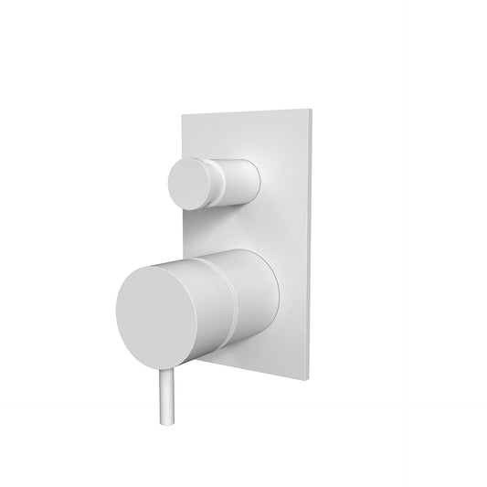 T1.32BE.Q Two-way concealed bathtub/shower mixer - external part with rectangular plate