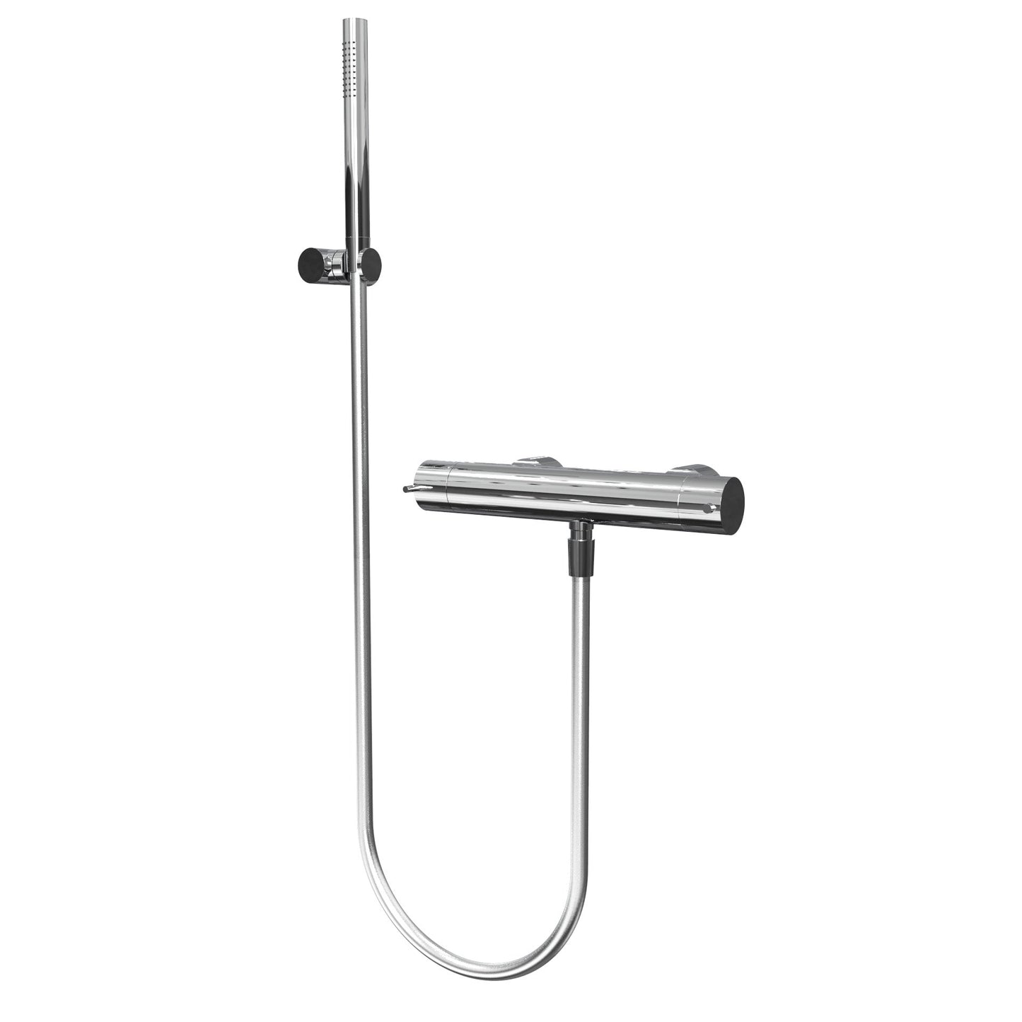 T1.40TN One-way thermostatic shower mixer with hand shower and adjustable holder - new version