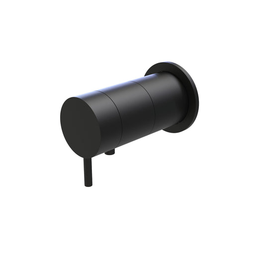 T1.42TBE.R One-way concealed thermostatic mixer - external part with round plate - PVD Black Matt