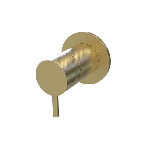 T1.48.3S.E Concealed diverter for T1.360 / T1.360T - external part - Brass Brushed