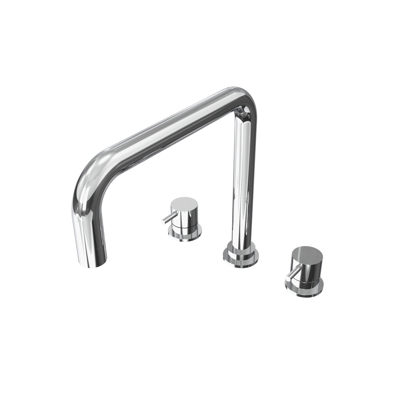 T1.52H Three-hole kitchen mixer with swivel H spout for water purifier