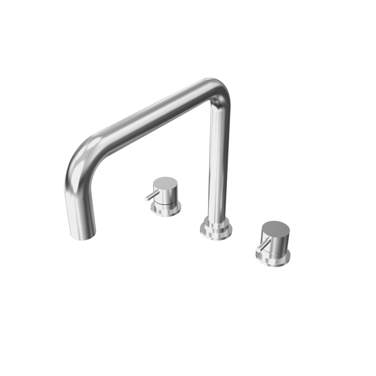 T1.52H Three-hole kitchen mixer with swivel H spout for water purifier