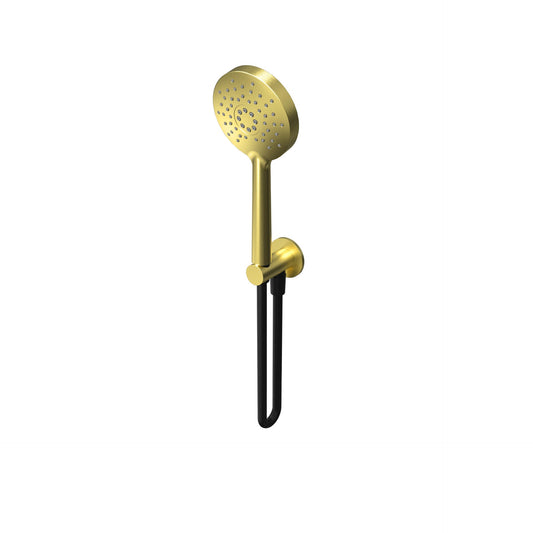 T1.621R Round hand shower kit with integrated outlet - PVD Gold Brushed