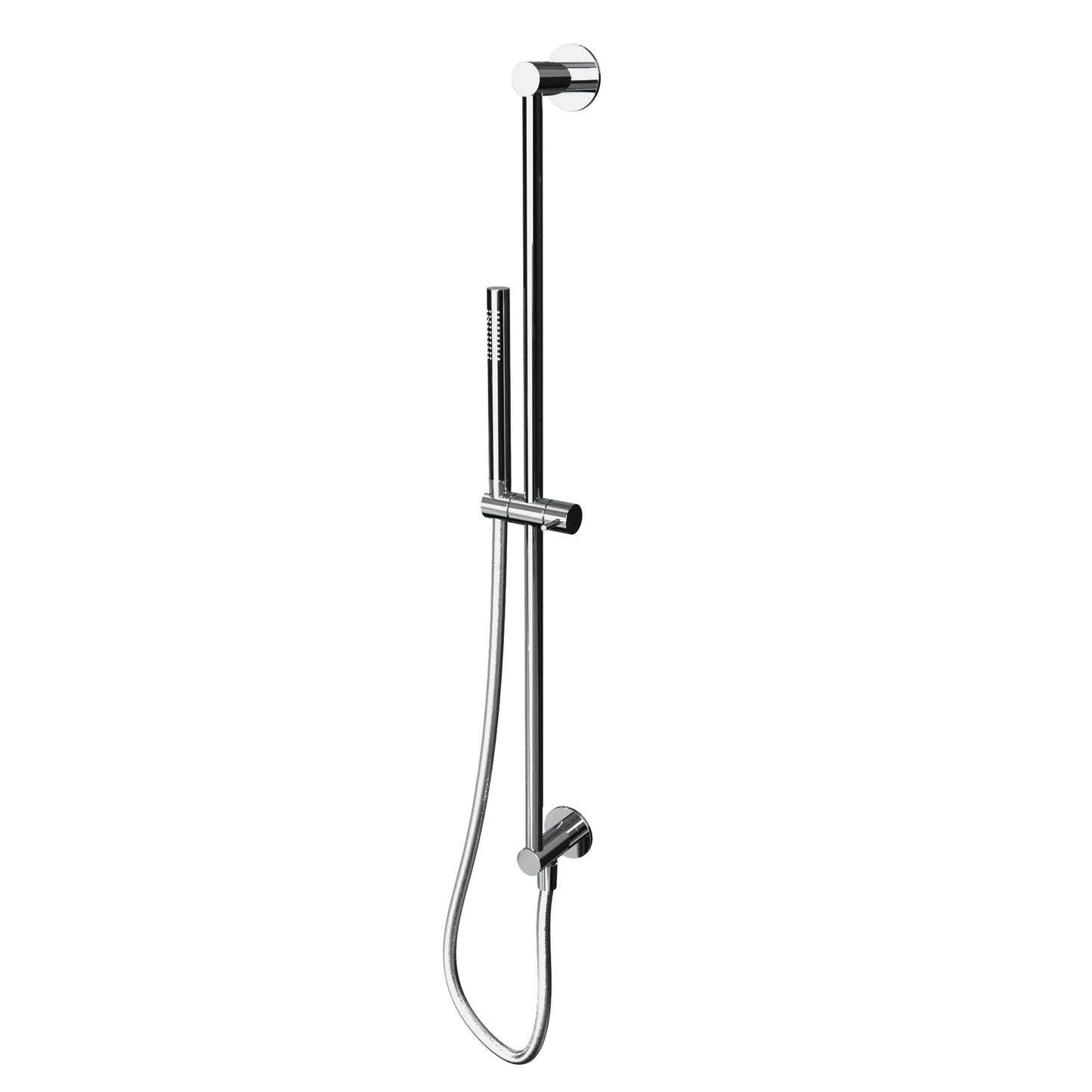 T1.661 Sliding shower rail with outlet, flexible and hand shower