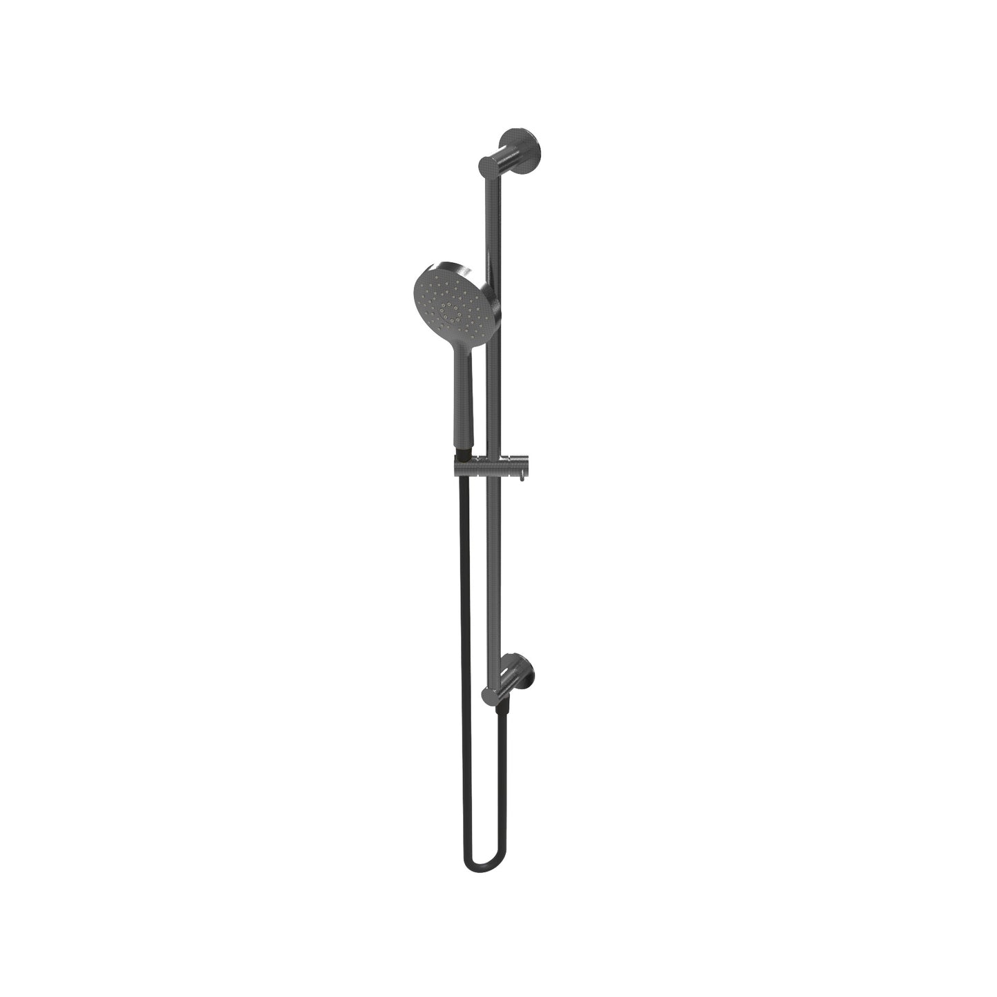 T1.661.R Sliding shower rail with outlet, flexible and round hand shower