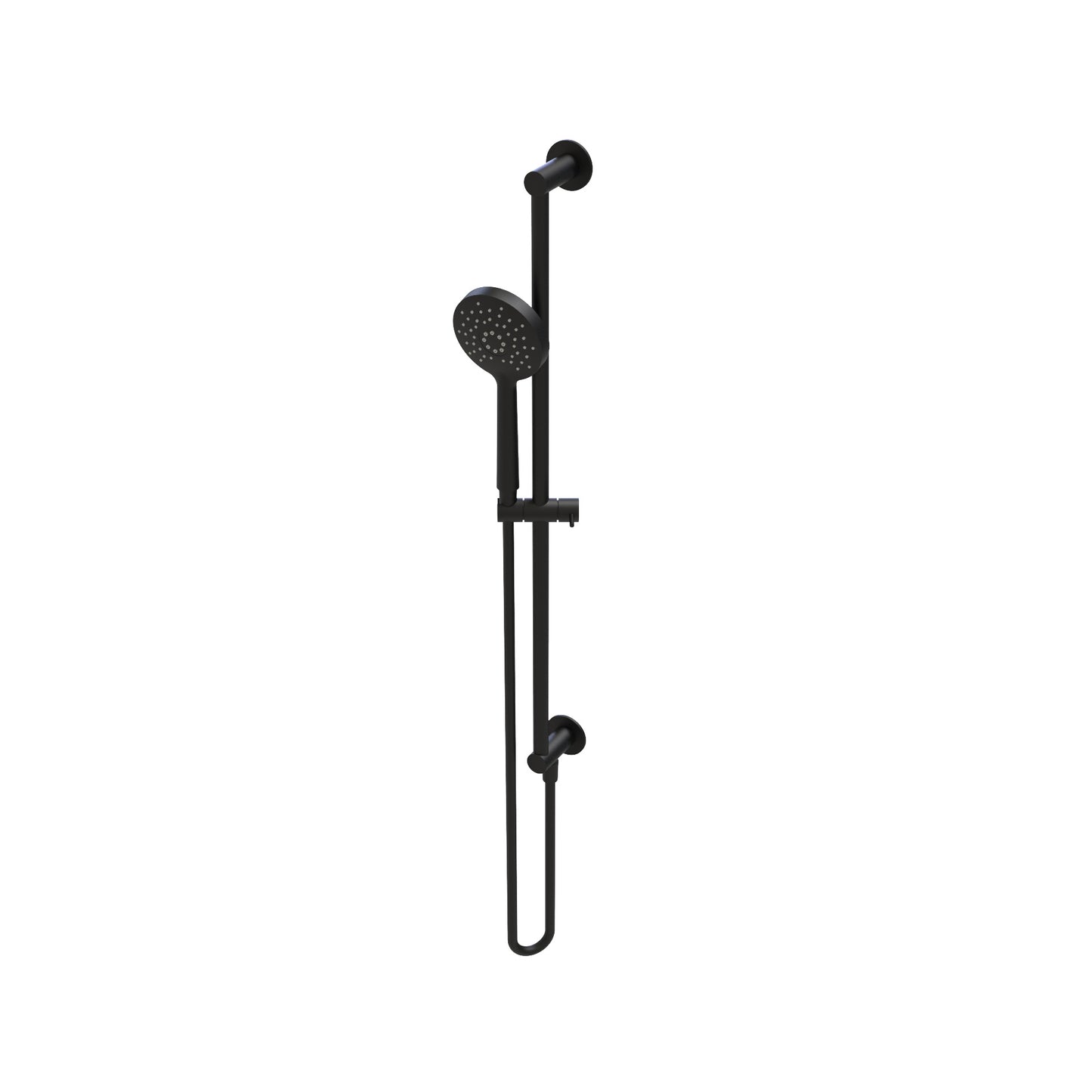 T1.661.R Sliding shower rail with outlet, flexible and round hand shower