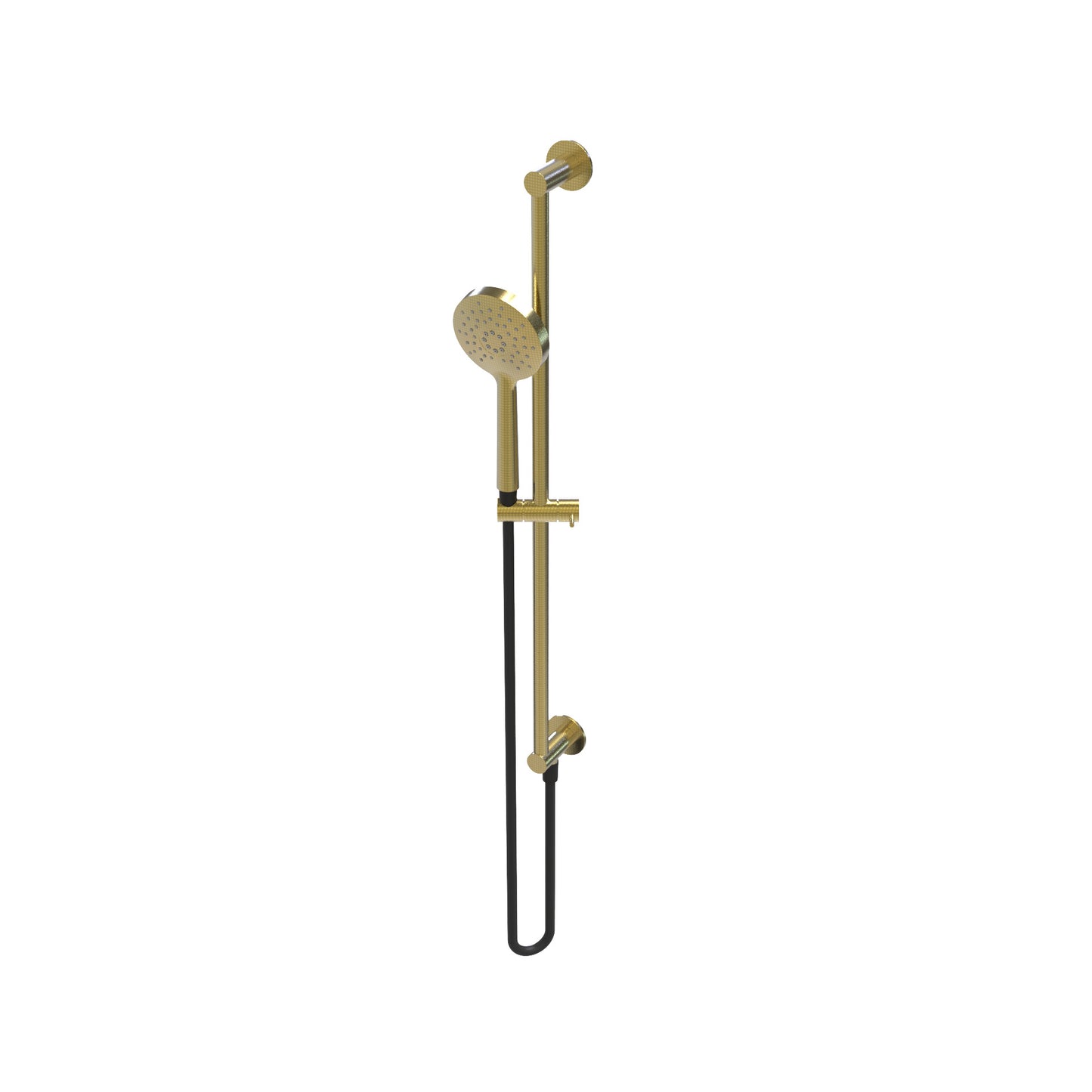 T1.661.R Sliding shower rail with outlet, flexible and round hand shower