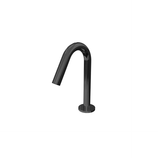 T1.B1.12V Deck mounted washbasin V spout - PVD Black Polished