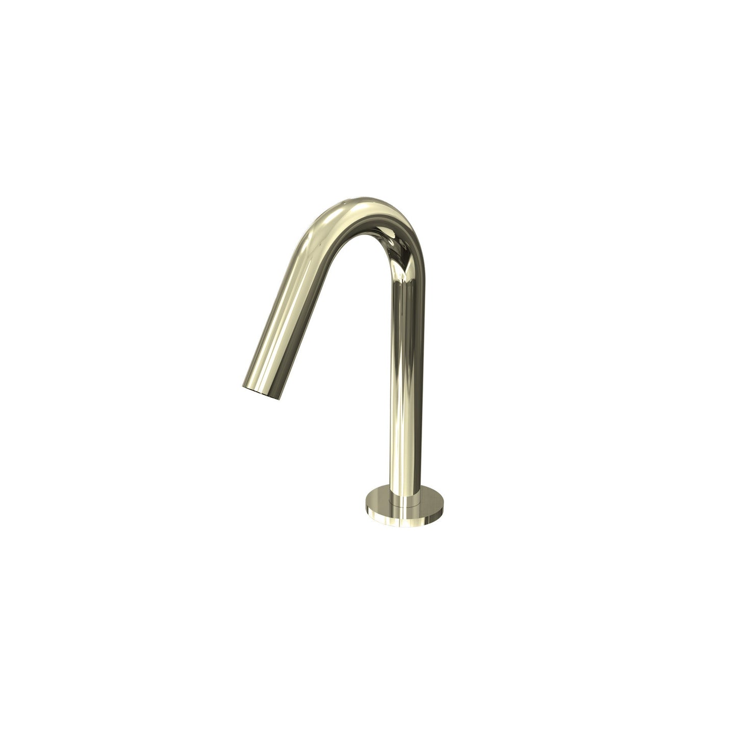T1.B1.12V Deck mounted washbasin V spout - PVD White Gold Polished