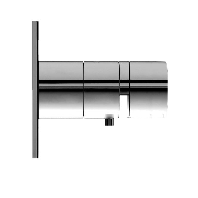 T5.42T One-way concealed thermostatic bathtub/shower mixer - internal + external part - Chrome