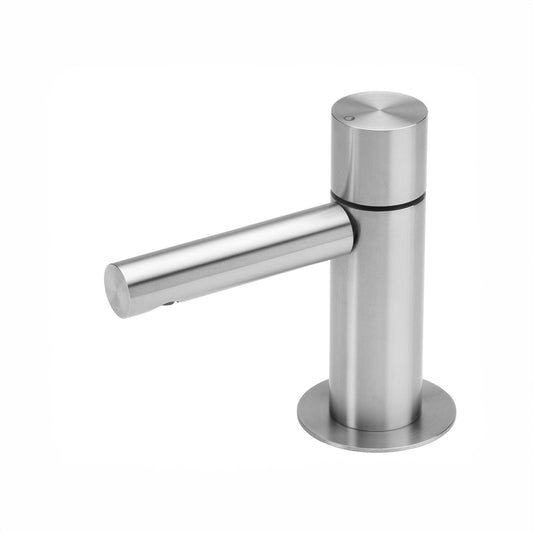 T7.10 / T7.20 Deck mounted washbasin/bidet mixer with waste valve - Stainless Steel Brushed