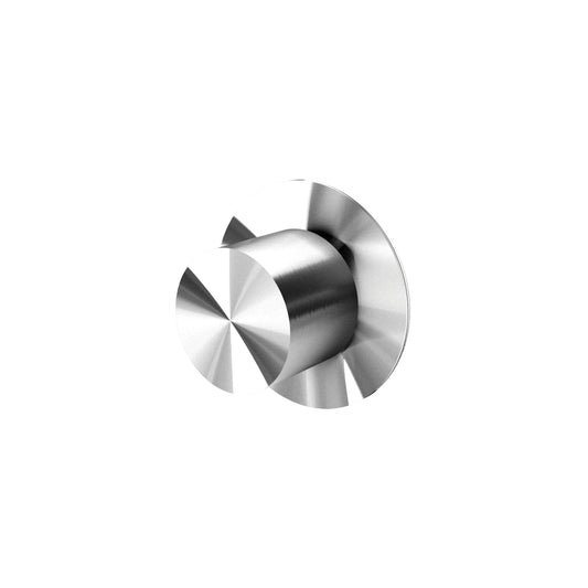 T7.43.E Concealed stop valve - external part - Stainless Steel Brushed