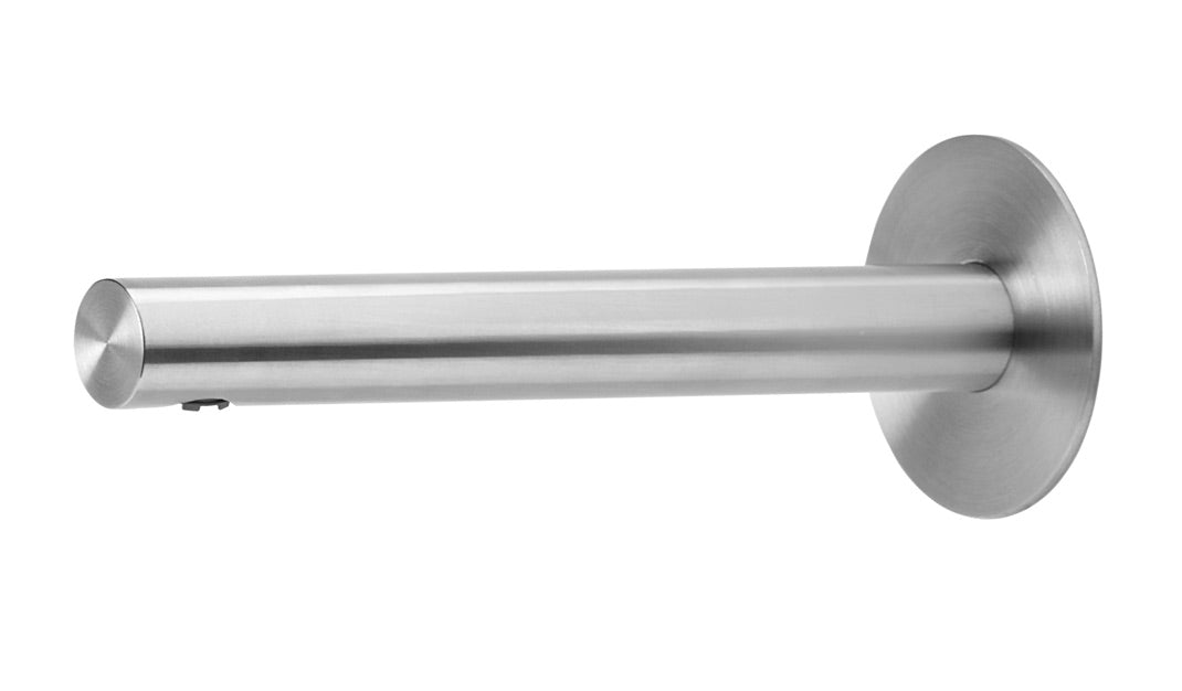 T7.671 Wall mounted bathtub spout 14 cm - Stainless Steel Brushed