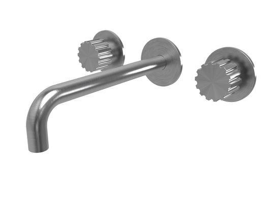 TMI.16.3F.E.M Torneira misturadora de lavatório de encastrar 3 furos - parte externa com válvula (sem bica)