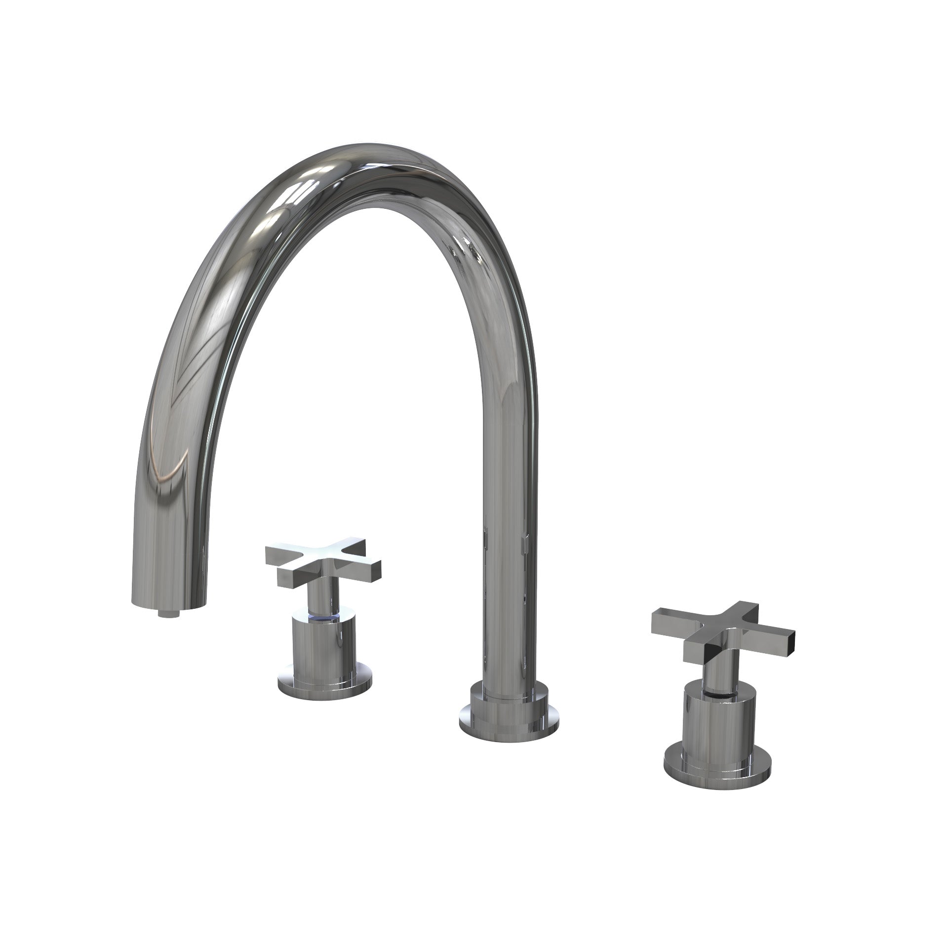 TMI.52.C.U Three-hole kitchen mixer with swivel U spout for water puri ...