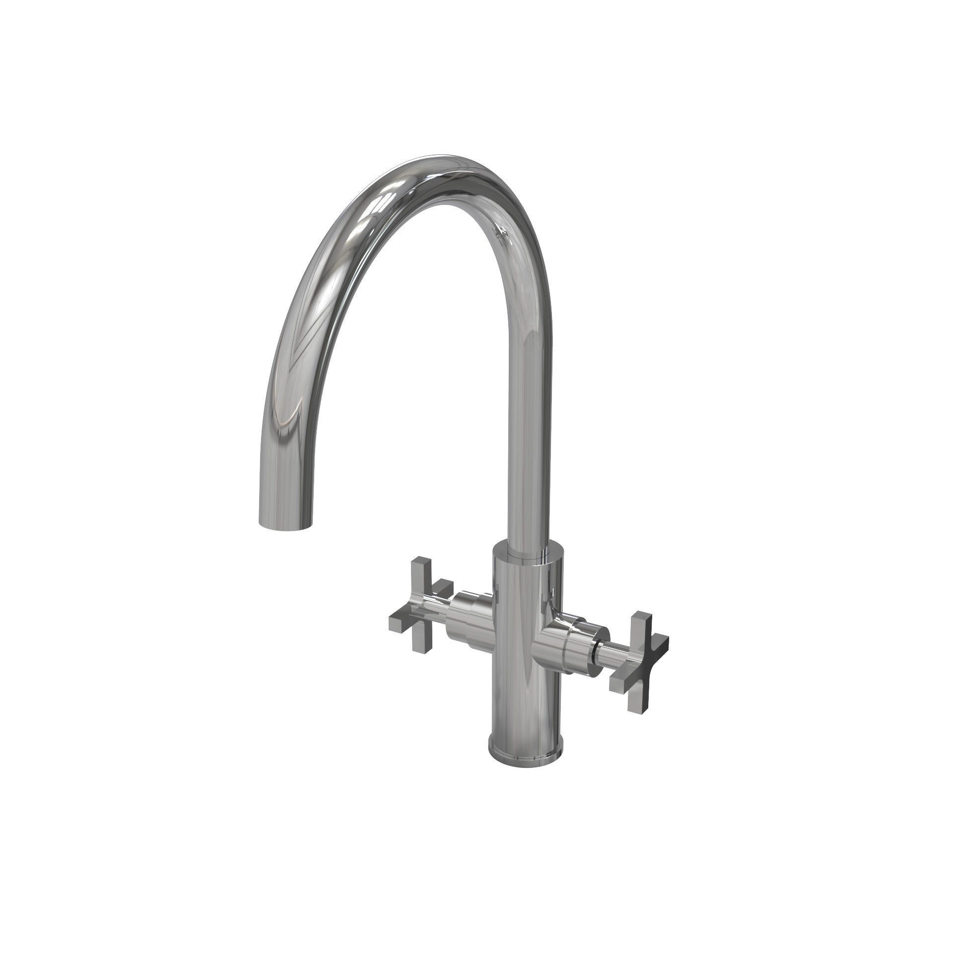 TMI.C.K.2M.U Two-handle Cruz deck mounted kitchen mixer with swivel sp ...
