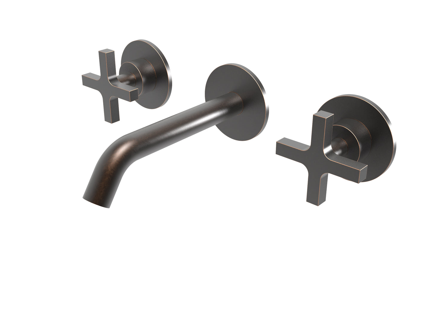 TMI.16.3F.E.C Torneira misturadora de lavatório de encastrar 3 furos - parte externa com válvula (sem bica)