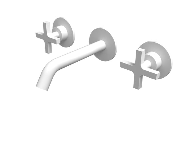 TMI.16.3F.E.C Torneira misturadora de lavatório de encastrar 3 furos - parte externa com válvula (sem bica)