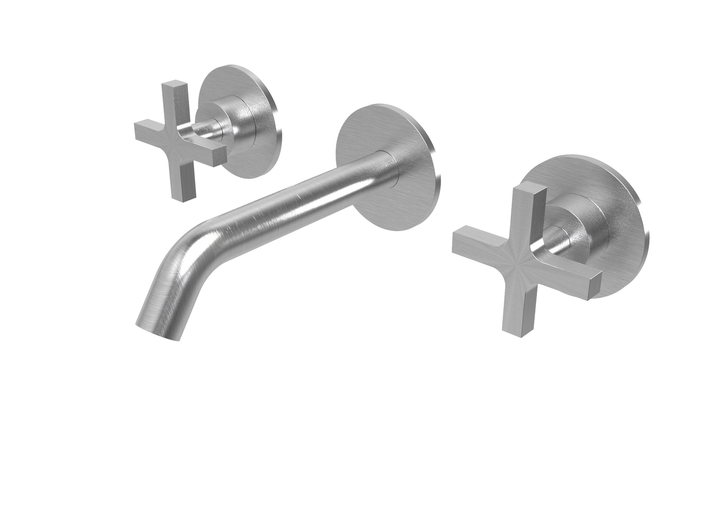 TMI.16.3F.E.C Torneira misturadora de lavatório de encastrar 3 furos - parte externa com válvula (sem bica)