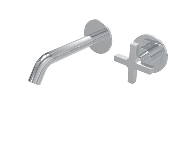 TMI.16.E.C Torneira misturadora progressiva de lavatório de encastrar 2 furos - parte externa com válvula (sem bica)