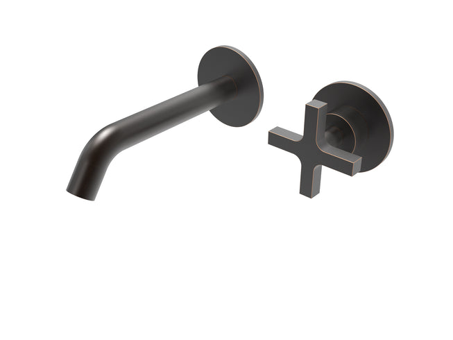 TMI.16.E.C Torneira misturadora progressiva de lavatório de encastrar 2 furos - parte externa com válvula (sem bica)